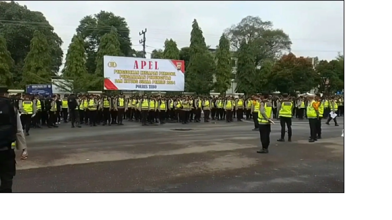 Polres Tebo Kerahkan Ratusan Personil, Dibackup Polda Jambi untuk Amankan Pemungutan Suara Pilkada