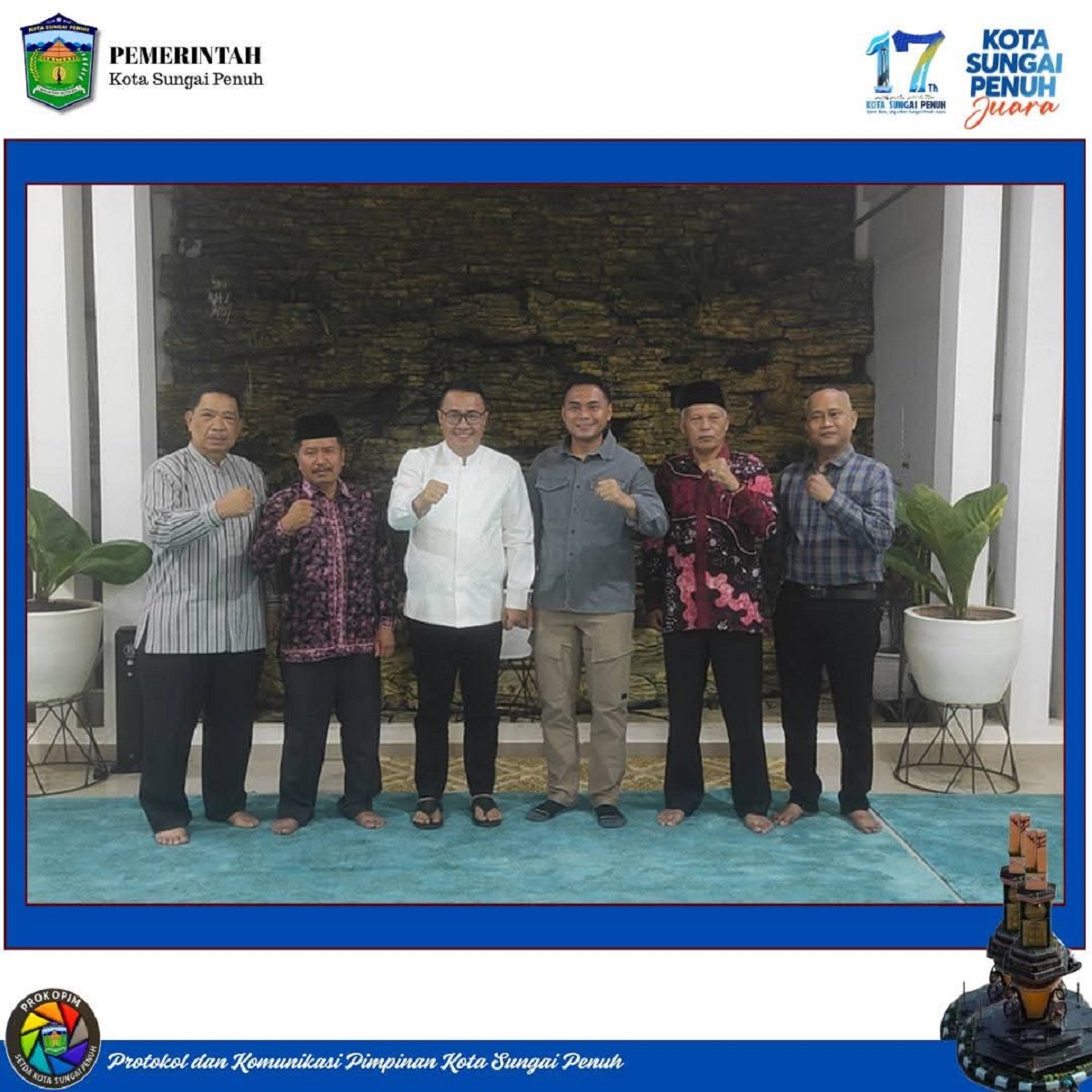 Wako Alfin & Wawako Azhar Hamzah Sambut Kunjungan Dandenpom II/2 Jambi