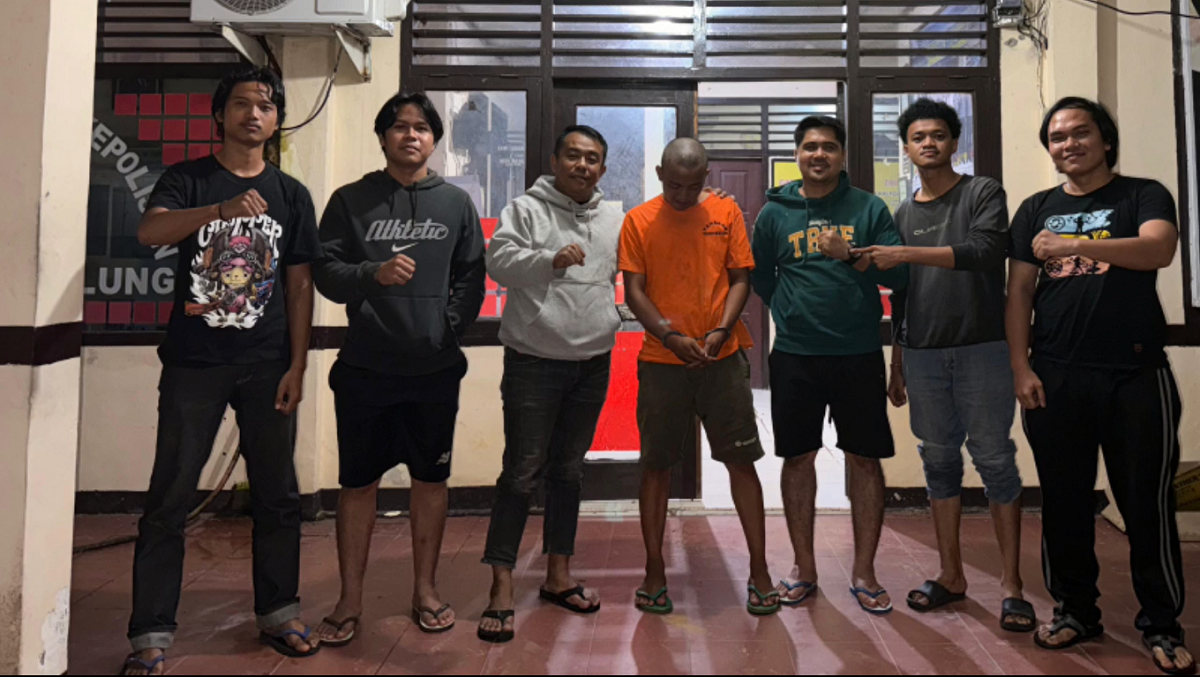 Polsek Merlung Amankan Terduga Pelaku Pencurian Buah Sawit 