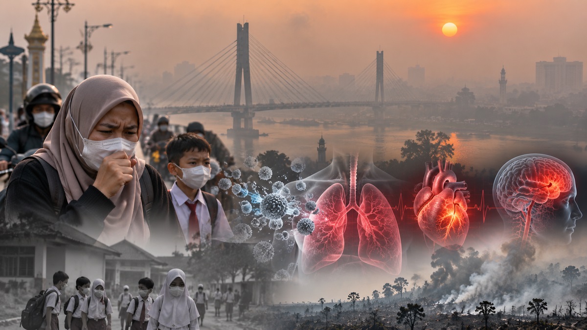 Bukan Hanya ISPA, Kabut Asap Jangka Panjang Bisa Memicu Stroke dan Kematian Mendadak !!!