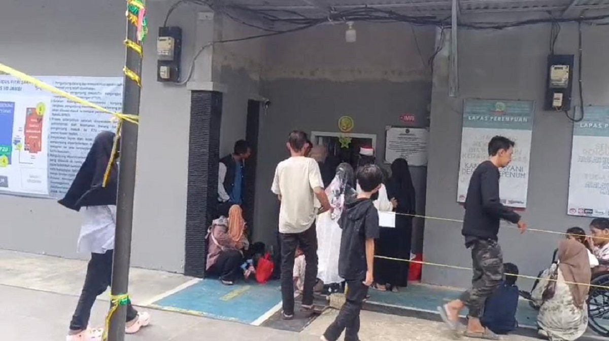 Antusiasme Tinggi, 718 Pengunjung Padati Lapas Perempuan Kelas II B Jambi Saat Lebaran
