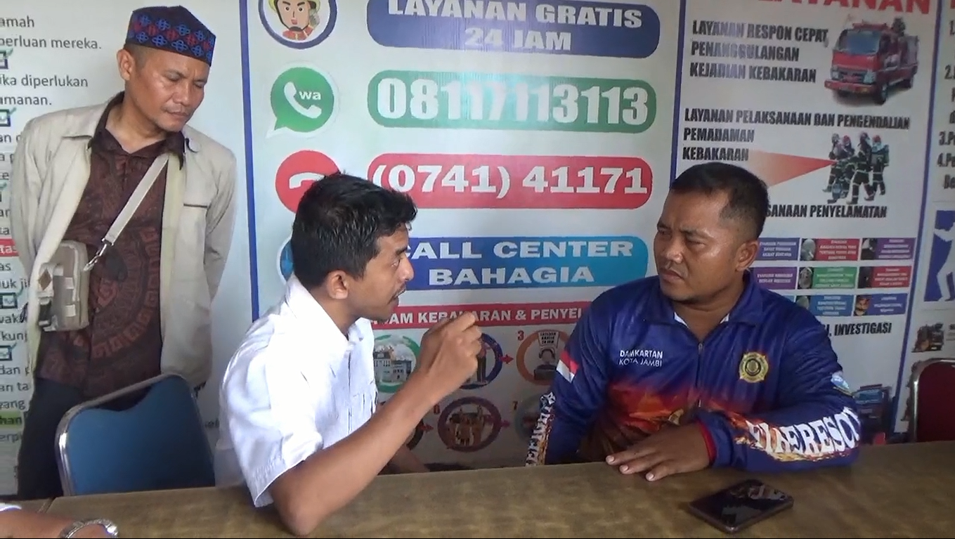 Pasca Aksi di Polda, Korban Curanmor Lanjut Berikan Laporan ke Damkar Kota Jambi