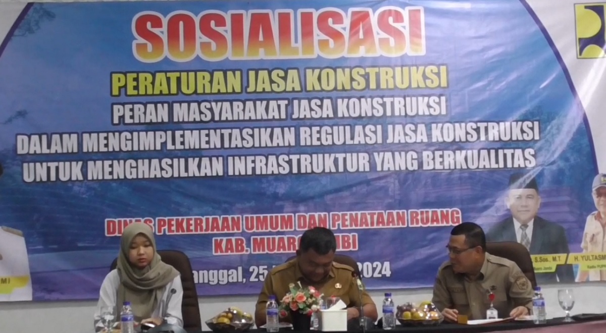  PUPR Muaro Jambi Gelar Sosialisi: Wujudkan Jasa Konstruksi Berkualitas