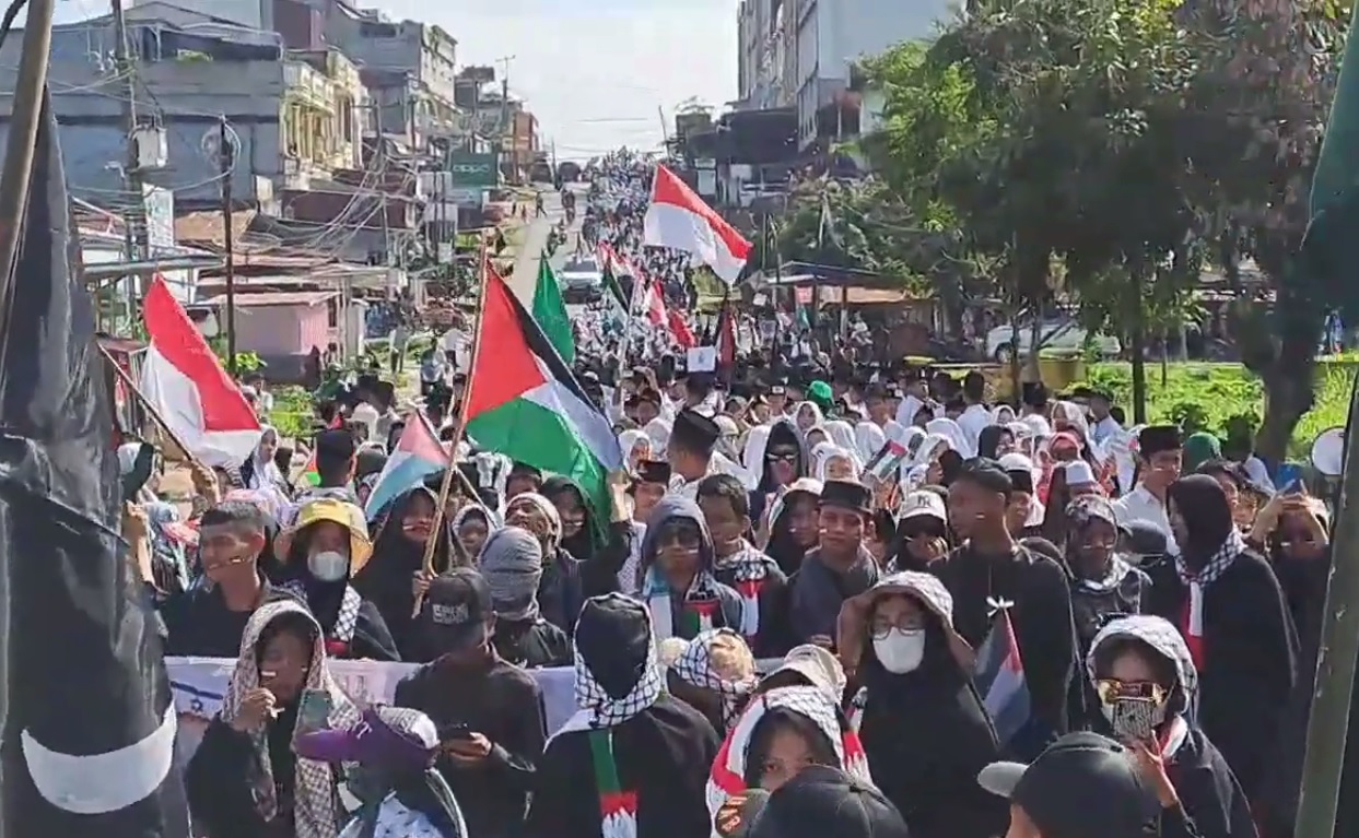 Ribuan Warga Sarolangun Gelar Aksi Solidaritas Untuk Palestina