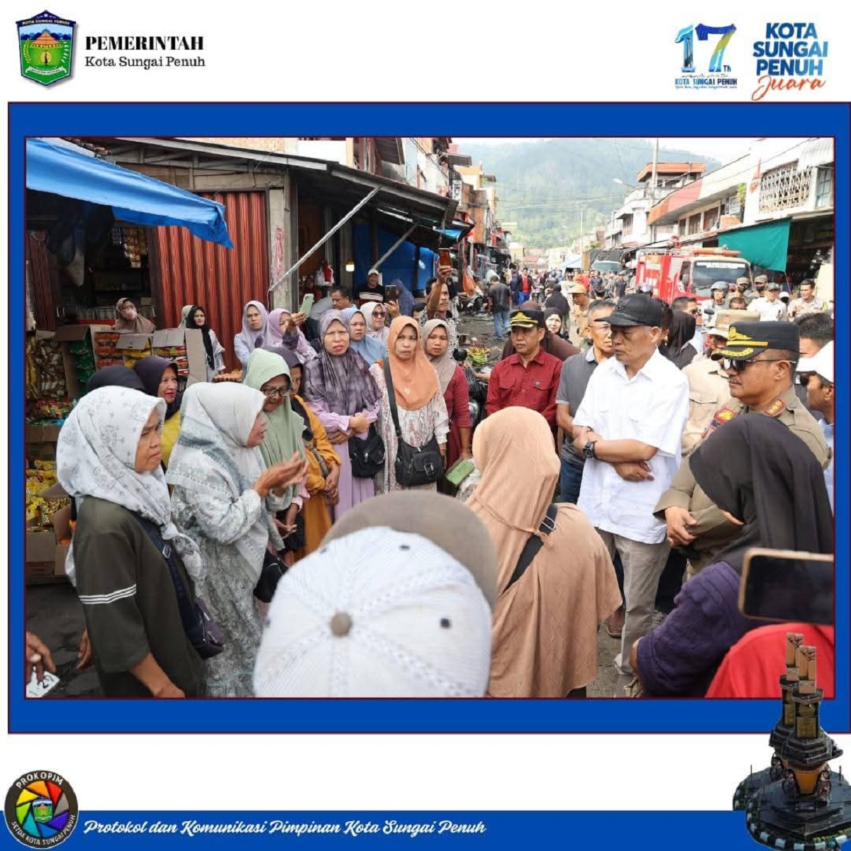 Wawako Azhar Hamzah Tinjau Pasar Pasca Penertiban