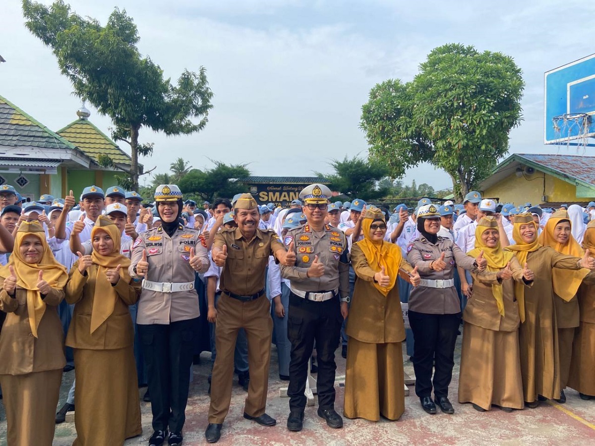 Ditlantas Polda Jambi Gencarkan Edukasi Keselamatan Lalu Lintas di Empat Sekolah