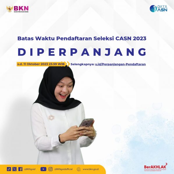 Pendaftaran SSCASN Diperpanjang Sampai 11 Oktober 2023, 39 Persen Pelamar Belum Submit