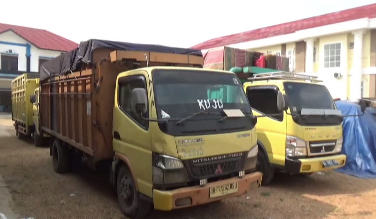 Tak Indahkan Instruksi Gubernur Jambi, 21 Truk Angkutan Batubara Diamankan Satlantas Polres Batanghari