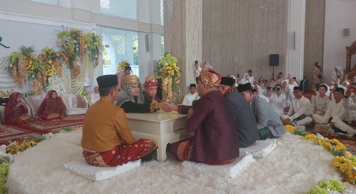 SAH !!! Akad Nikah Rifaldi dan Marisya Berlangsung Khidmat, Edi Purwanto dan Wakapolda Jambi Jadi Saksi