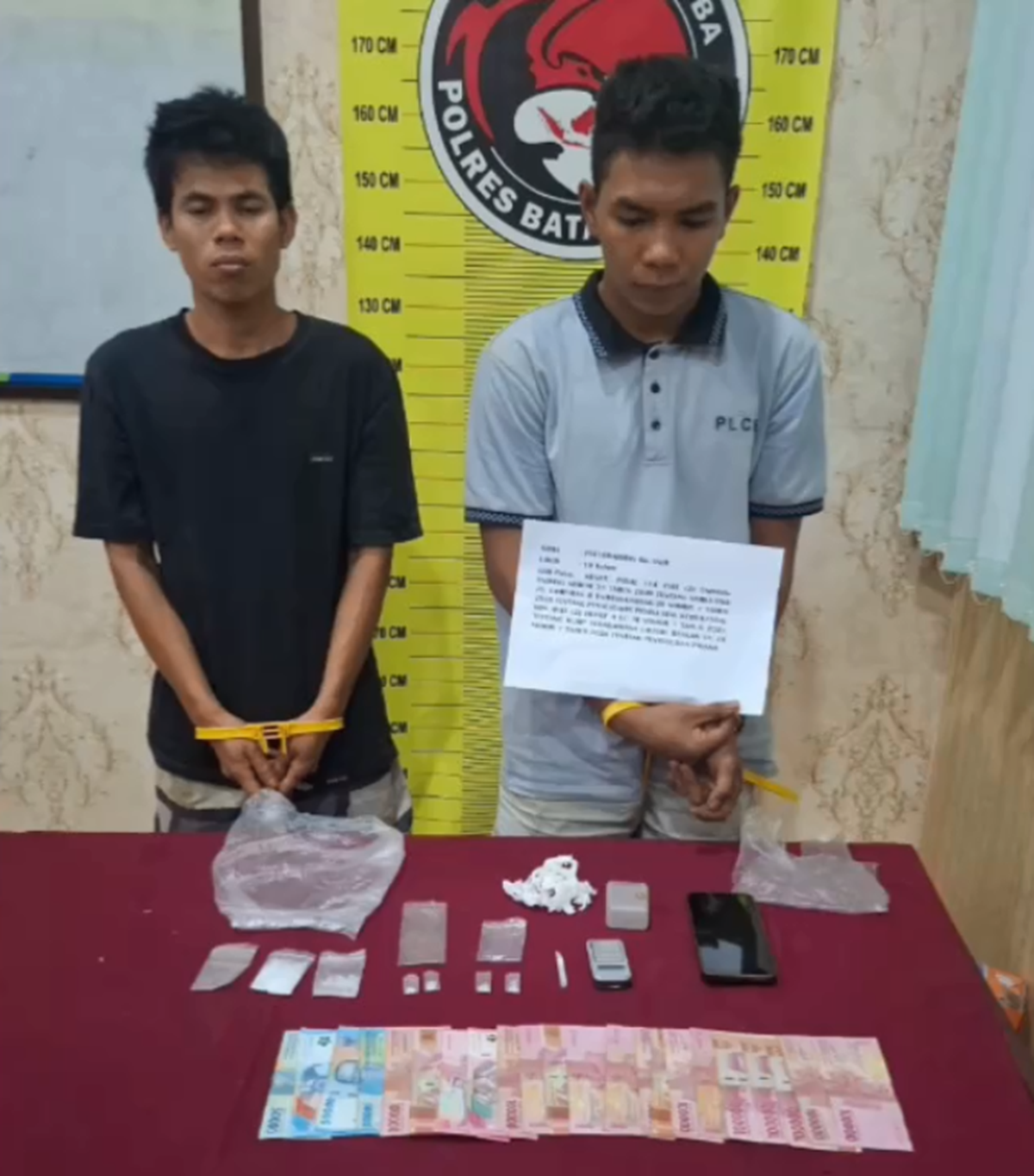 Dalam Semalam Polres Batang Hari Berhasil Meringkus 6 Bandar dan Kurir Sabu