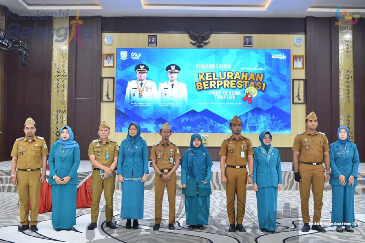 5 Lurah Terbaik Kota Jambi Bersaing Menuju Ajang Tingkat Provinsi