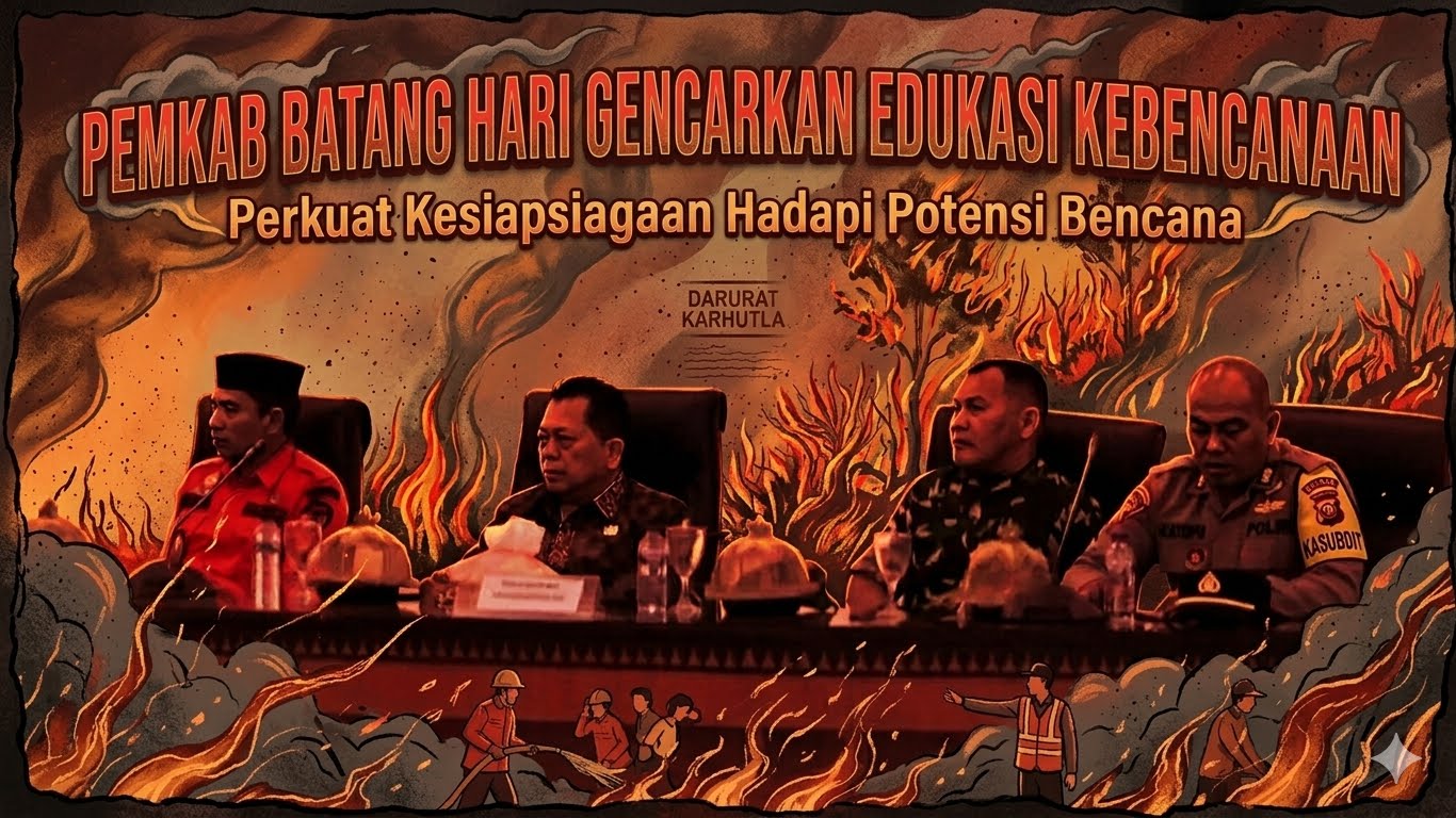 Pemkab Batang Hari Gencarkan Edukasi Kebencanaan, Perkuat Kesiapsiagaan Hadapi Potensi Bencana