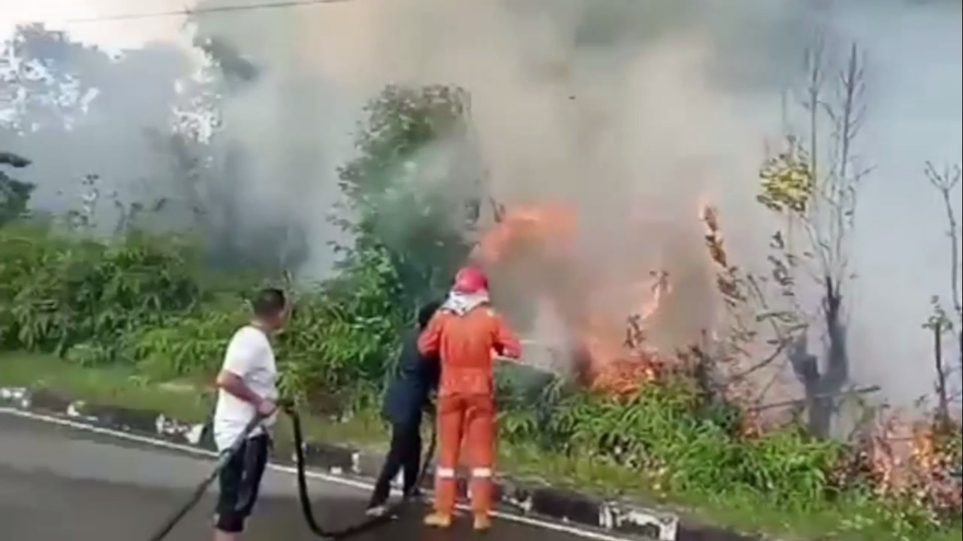 Satu Hektar Lahan Milik Pemkab Batanghari Hangus Terbakar