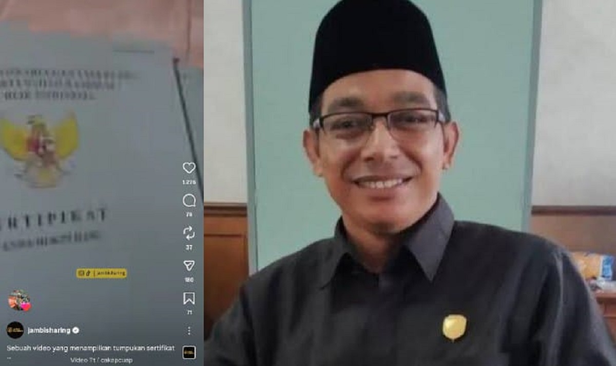 Heboh Video Pamer Sertifikat Tanah, Anggota DPRD Muaro Jambi Disorot Warganet