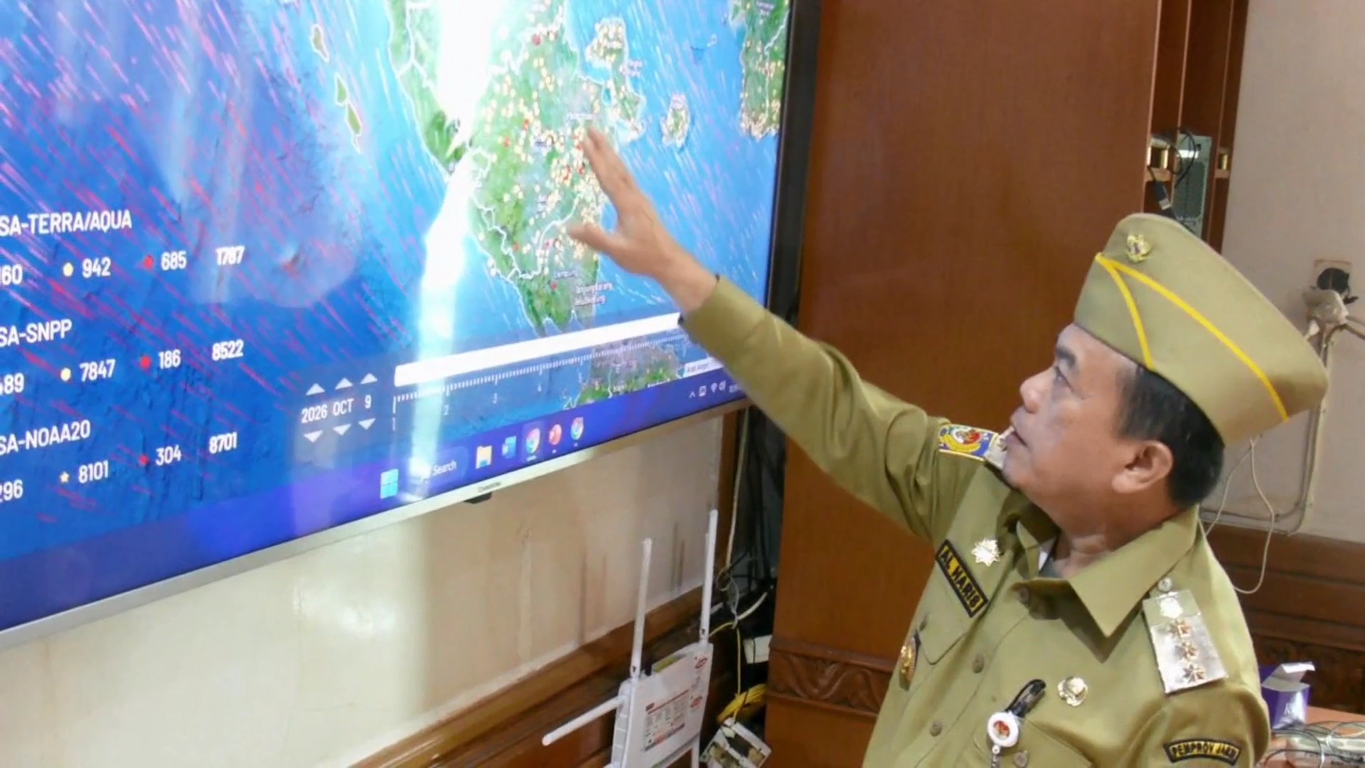 Pantau Titik Api via Sipongi, Al Haris Sebut Arah Angin Perparah Kabut Asap di Jambi