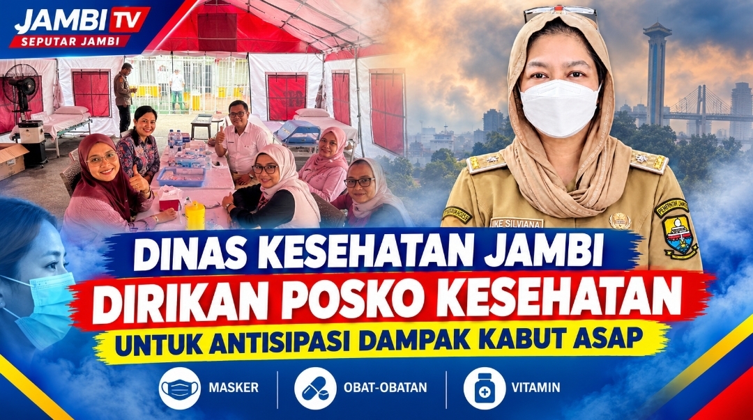 Dinas Kesehatan Jambi Dirikan Posko Kesehatan Untuk Antisipasi Dampak Kabut Asap