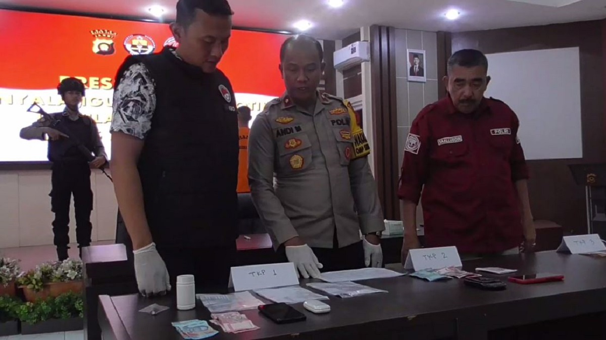 Polres Muaro Jambi Sita Berbagai Barang Bukti Dari 3 Tersangka 