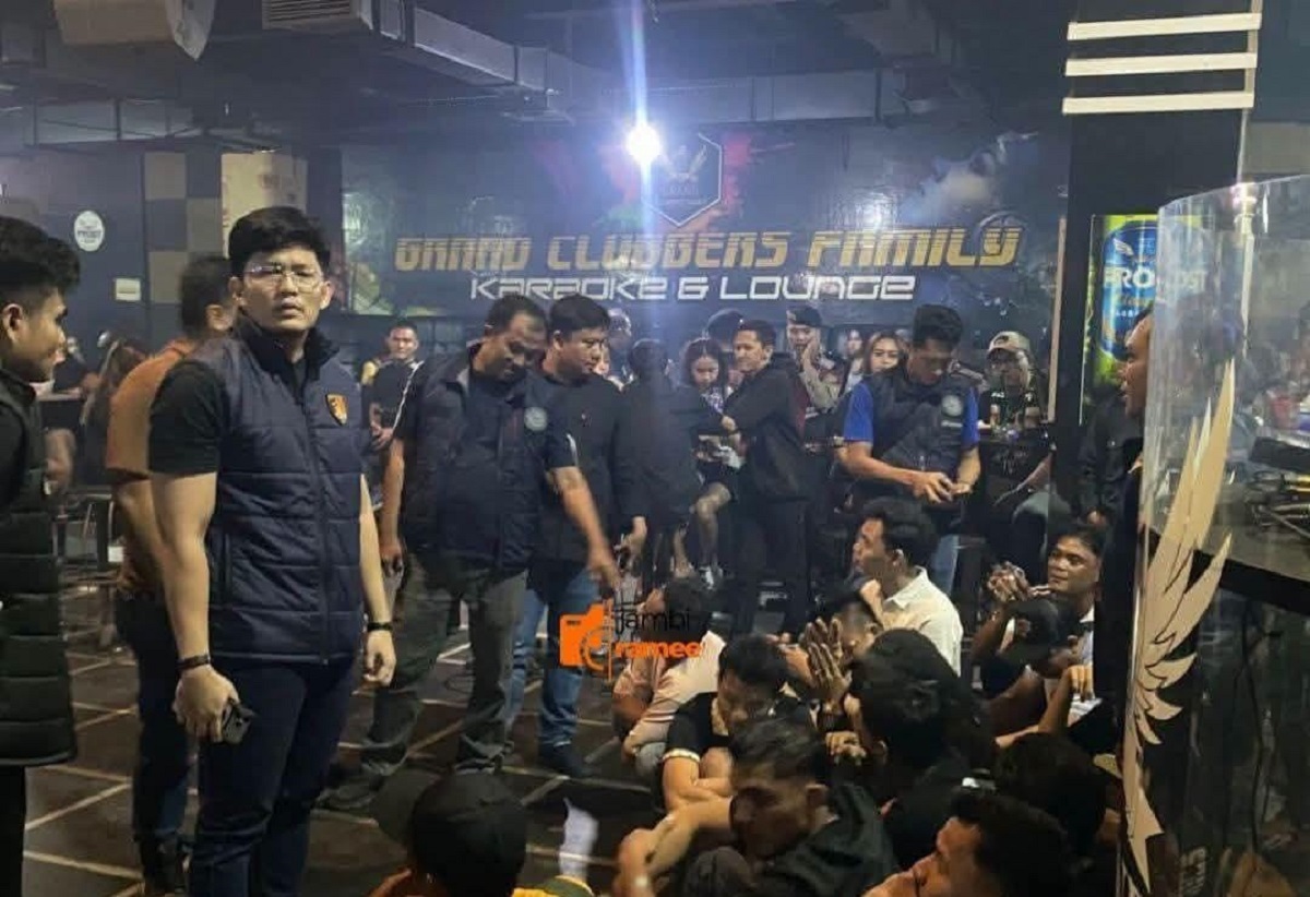 22 Orang Positif Narkoba, Polresta Jambi Razia Grand Club