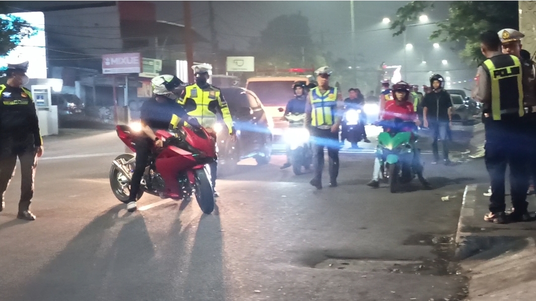 Terjaring Razia knalpot brong, Motor Ditahan 14 Hari
