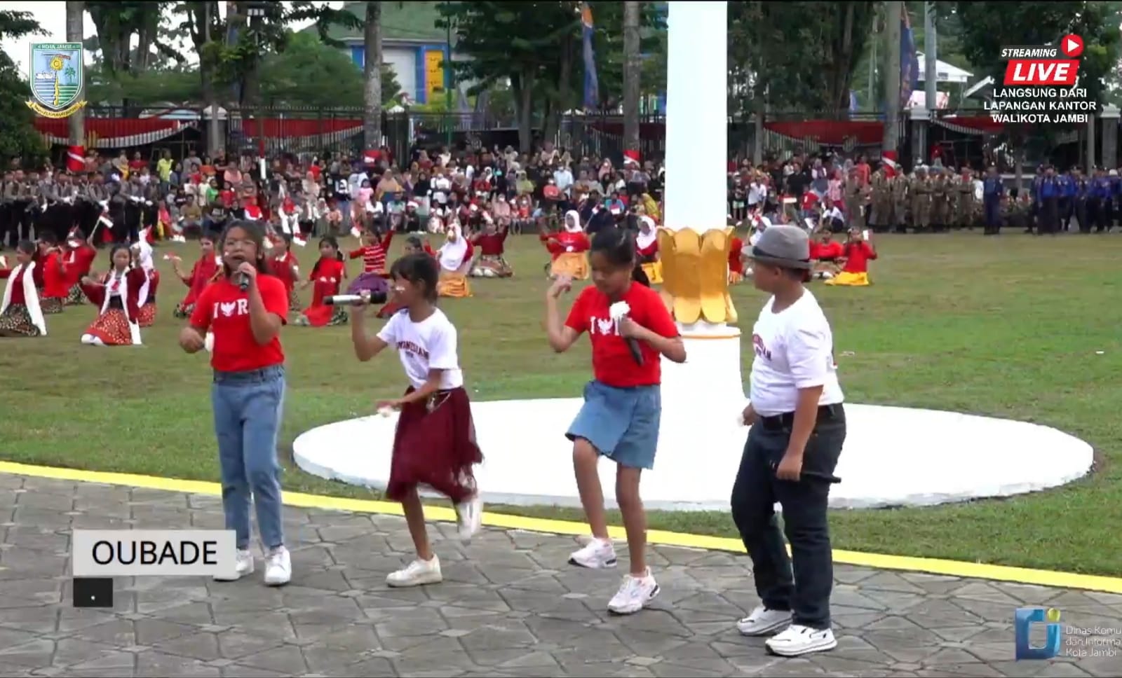 Penampilan Siswa Siswi sd 42, Xaverius 1 dan Adhiyaksa Memukau Balai Kota