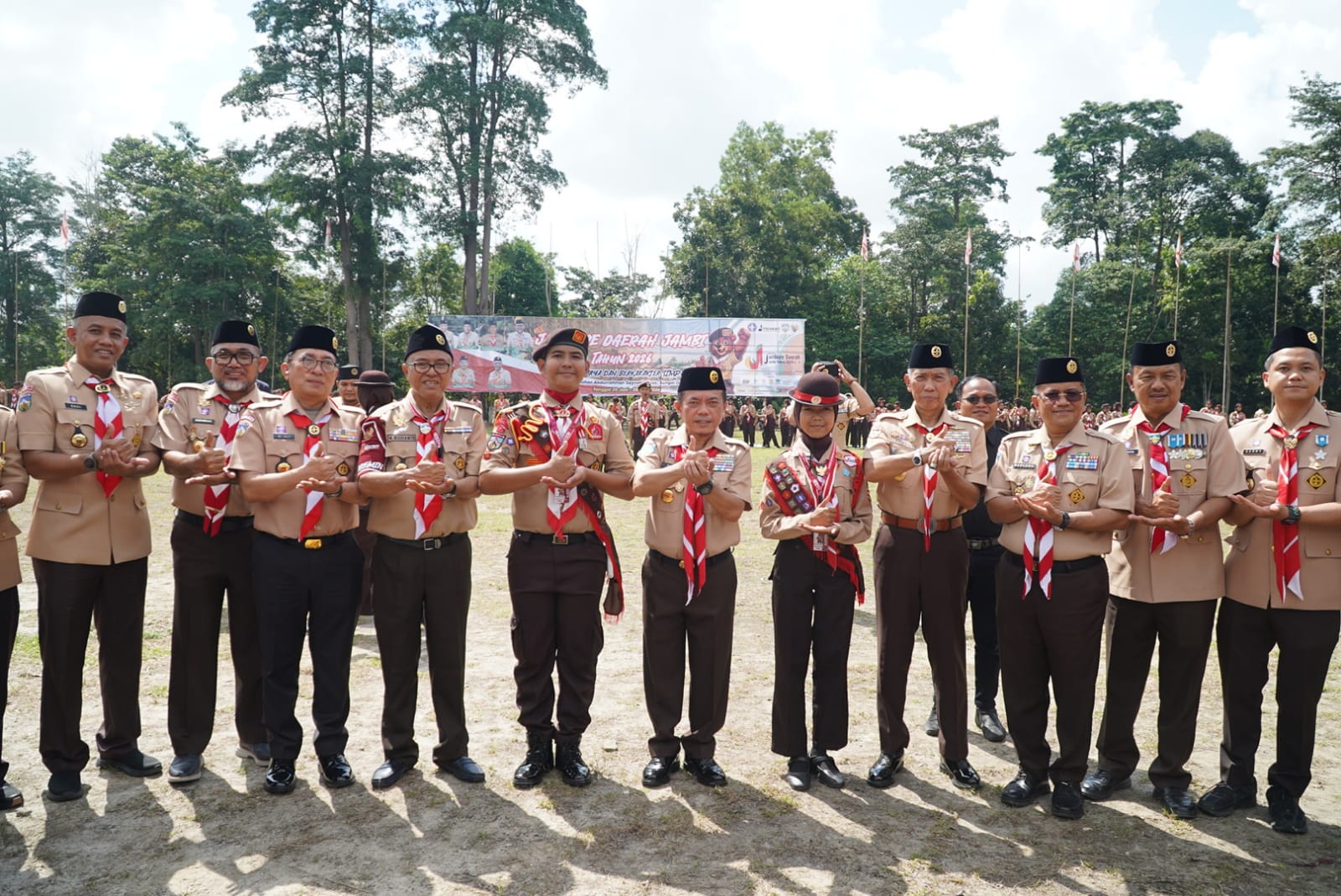 Gubernur al haris hadiri dan resmi buka Jambore Daerah Pramuka Jambi