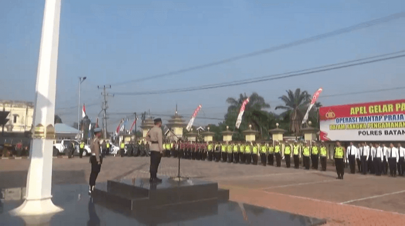 628 Orang Personil Gabungan Dikerahkan Untuk Pengamanan Pilkada Serentak di Batanghari