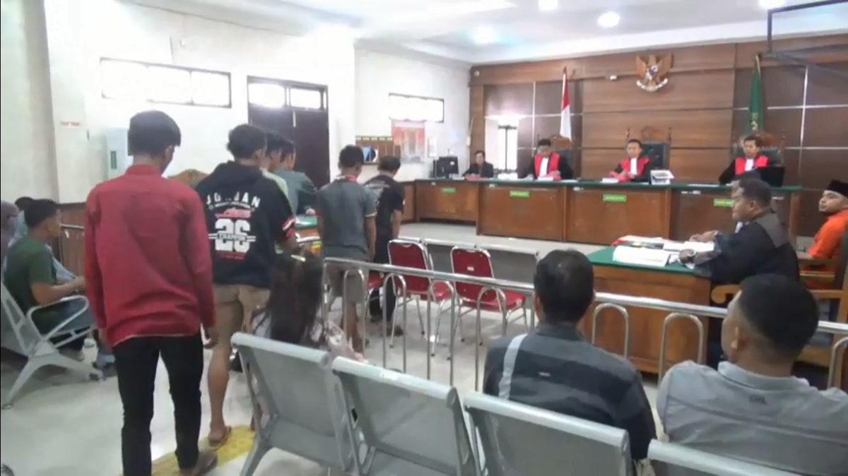 Sidang Kasus Pengeroyokan SAD di Tebo, JPU Hadirkan 8 Saksi, 5 Korban Ikut Bersaksi.