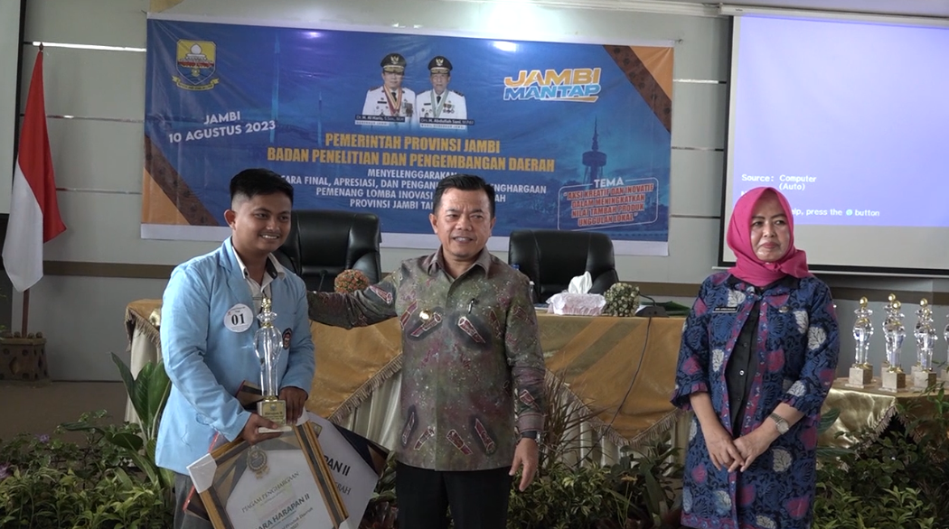 Balitbangda Provinsi Jambi Gelar Acara Final, Apresiasi dan Penghargaan Kepada Pemenang Lomba Inovasi Produk D