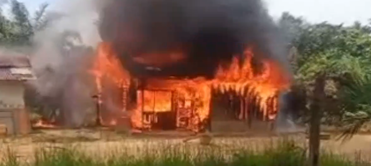 Rumah Ketua BPD Suka Ramai di Muara Tembesi Hangus Terbakar Saat Ditinggal ke Pasar