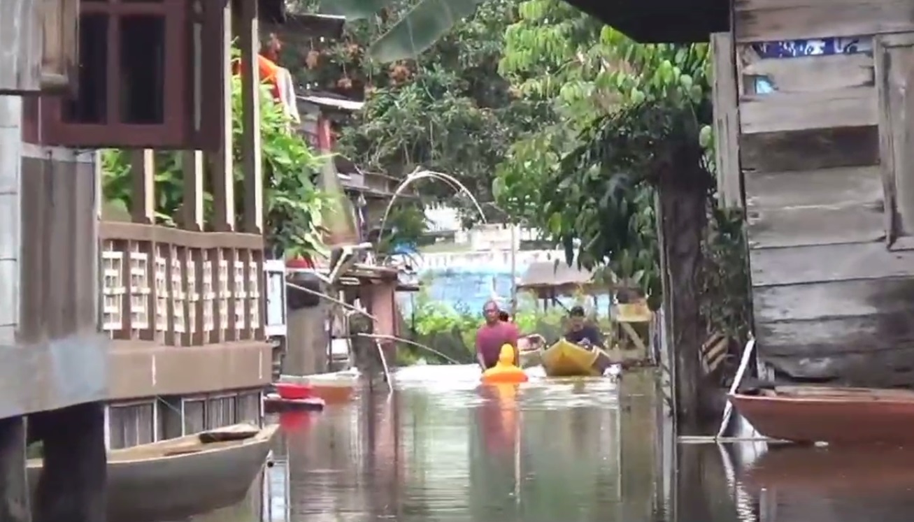 Banjir di Kota Jambi Sudah Mulai Berangsur Surut, Puluhan Rumah Masih Terendam