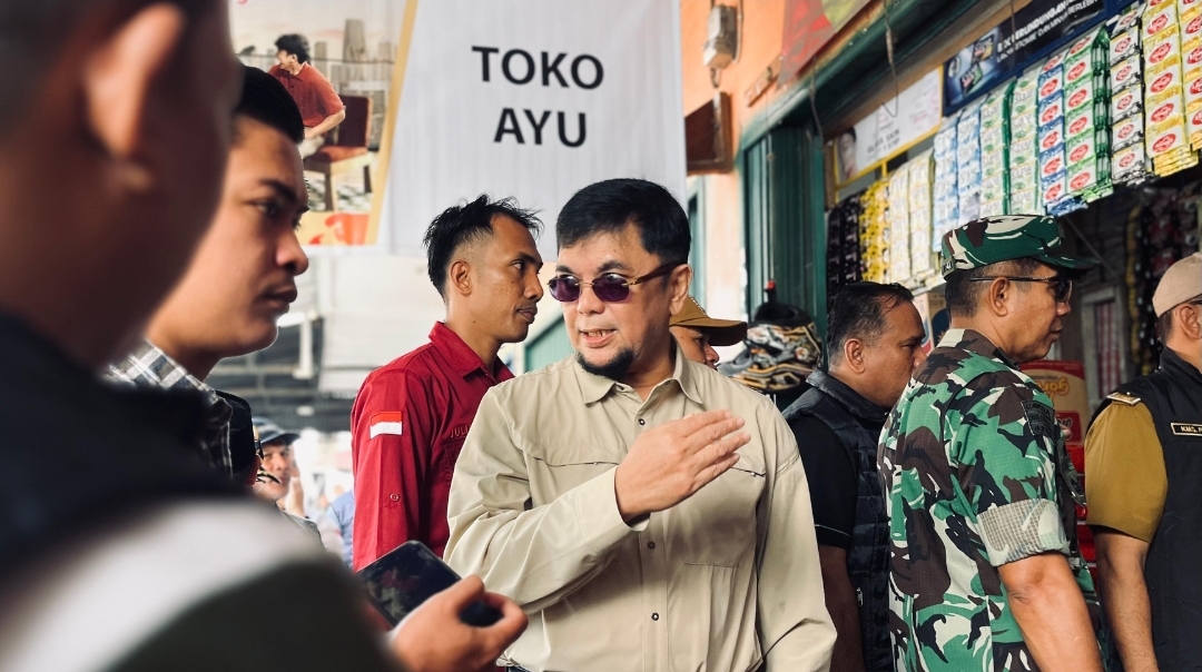Sidak pasar!! Ivan Wirata Soroti Ketergantungan Pasokan Pangan dari Luar Jambi