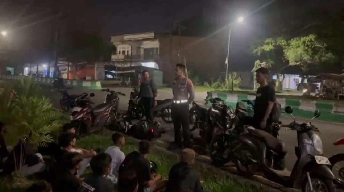 Belasan Motor Pelaku Balap Liar Di Batang Hari Diamankan Polisi