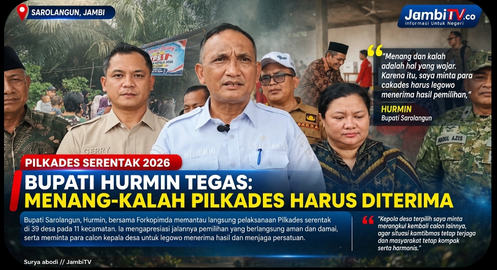 Pantau Pilkades Serentak 2026, Bupati Minta Cakades Legowo Terima Hasil