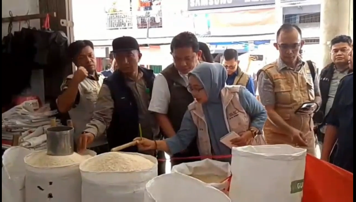 Cegah Penimbunan, Satgas Gelar Sidak Beras di Pasar Tanjung Bajure