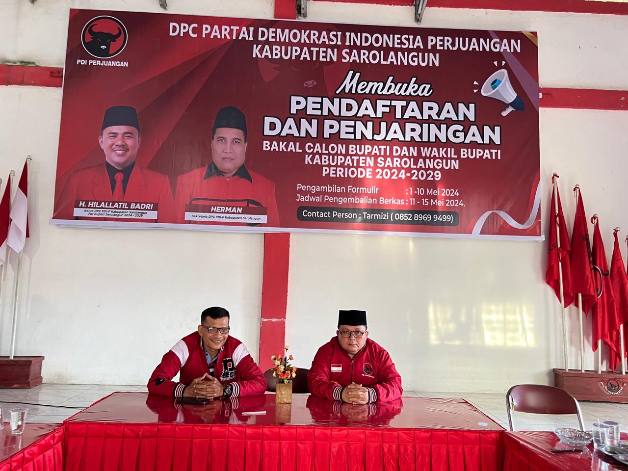 Buka Peluang DPC PDI-P Sarolangun Buka pendaftaran Dan Penjaringan Calon Cakada