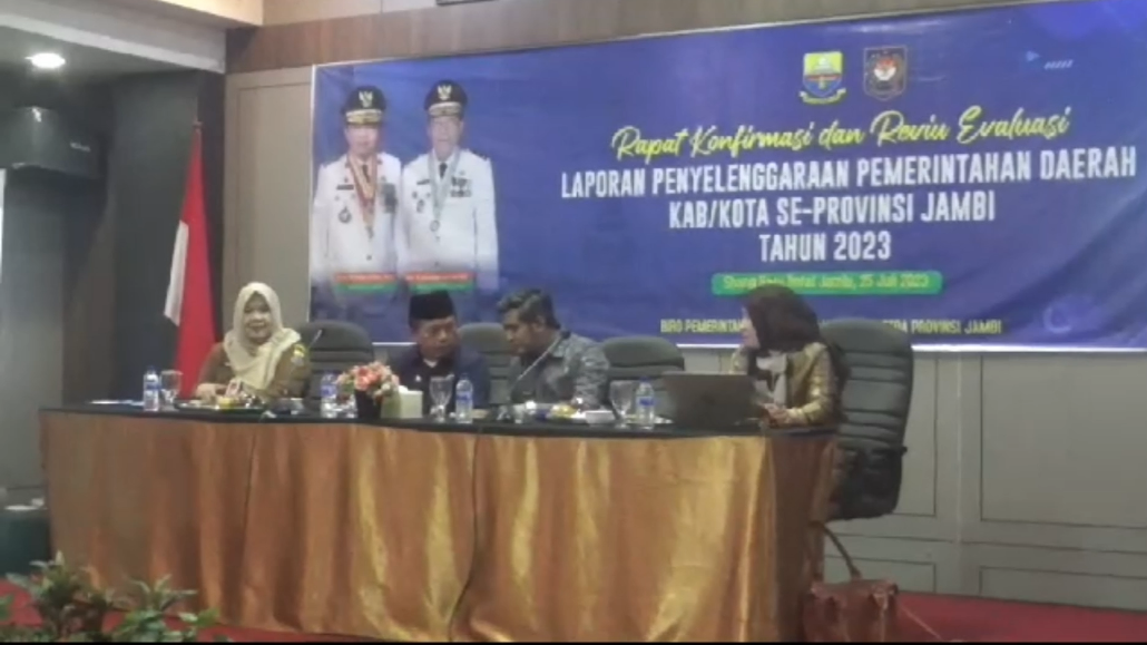 Tingkatkan Kualitas Tata Kelola Pemerintahan Daerah, Pemprov Jambi Gelar Rapat Evaluasi LPPD