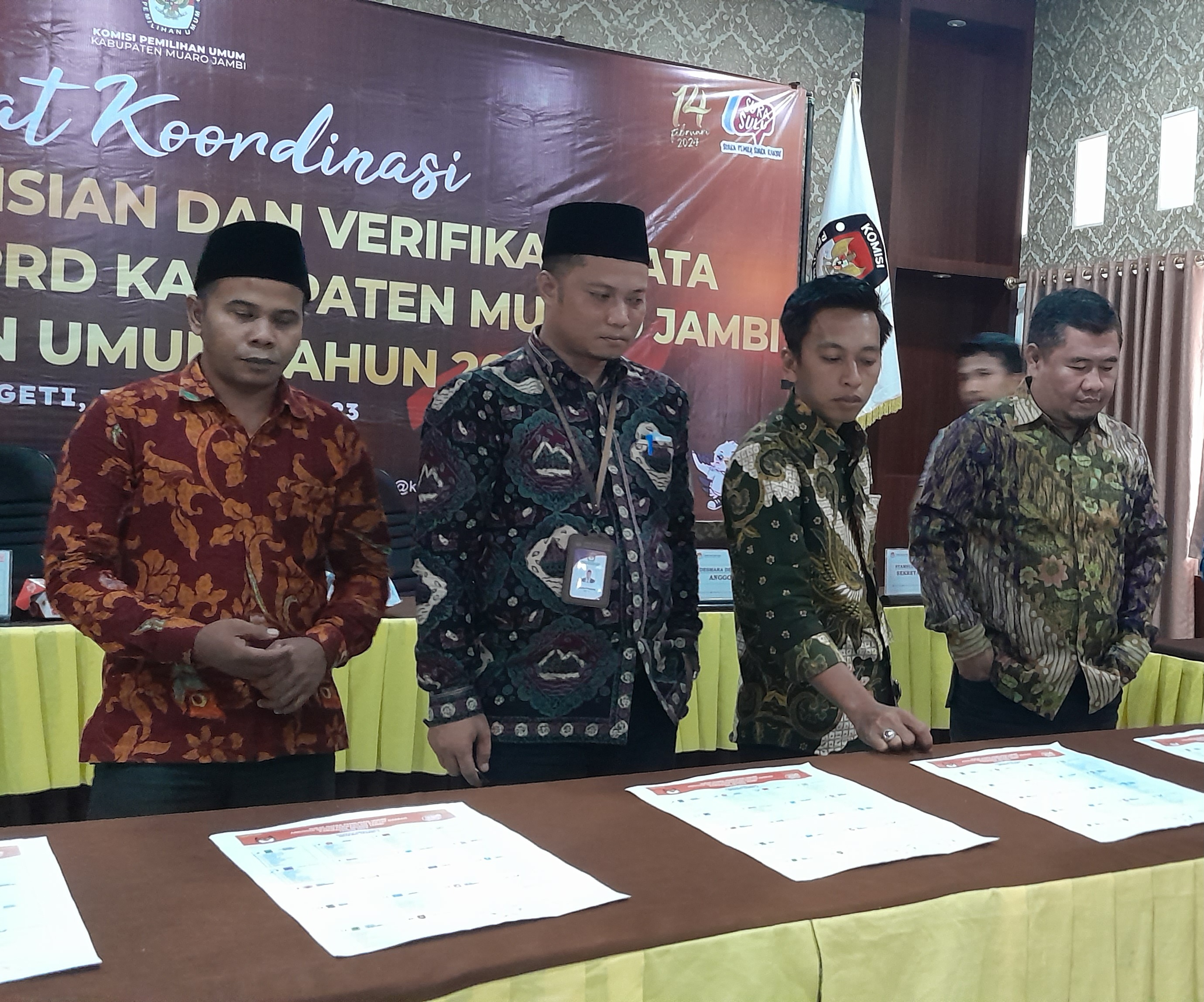 KPU Tetapkan  466 Caleg Muaro Jambi di Pemilu  2024 Mendatang 