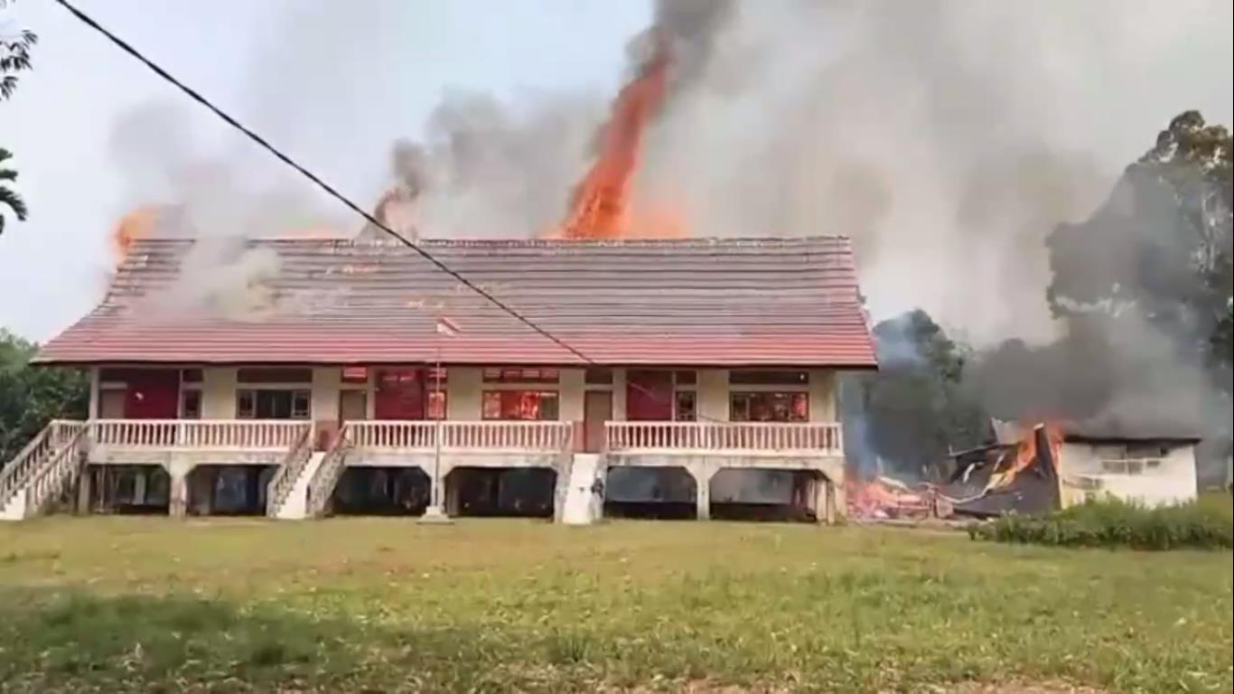 Madrasah Miftahul Hidayah di Pemayung Terbakar, Kerugian Ditaksir Rp. 500 Juta