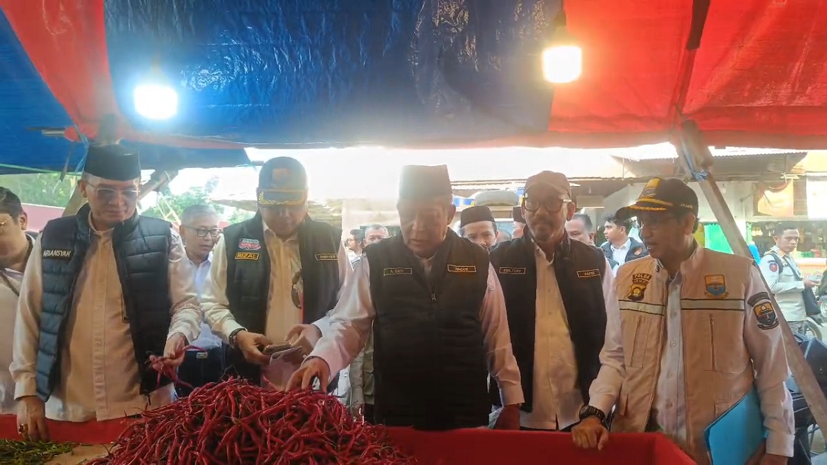 Wagub Jambi Cek Harga Bahan Pokok di Pasar Angso Duo, Sejumlah Komoditas Alami Kenaikan