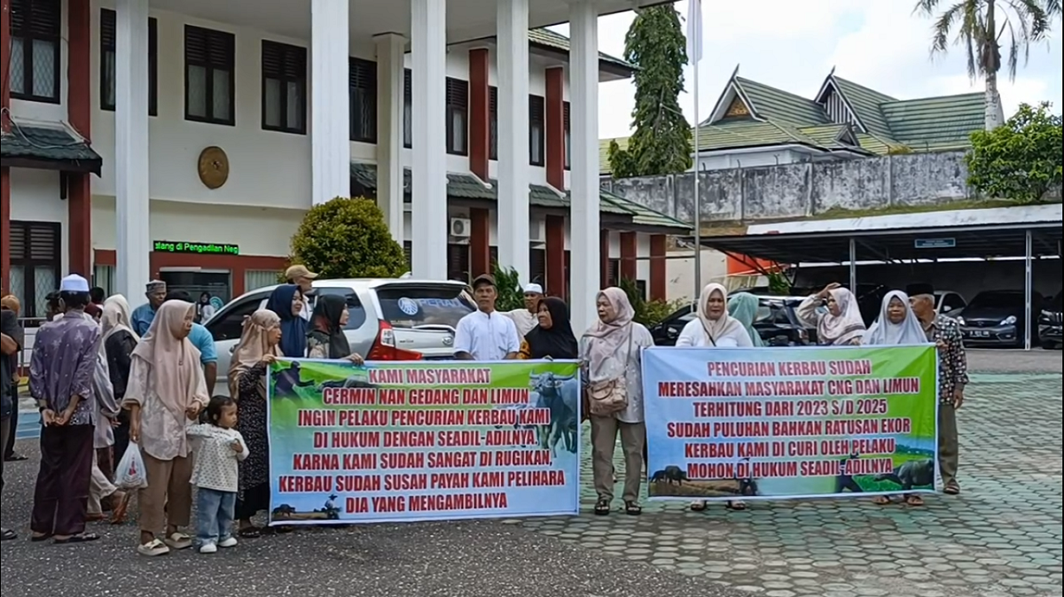 Kasus Pencurian Kerbau, Warga Sorolangun Desak Hakim Jatuhkan Hukuman Setimpal