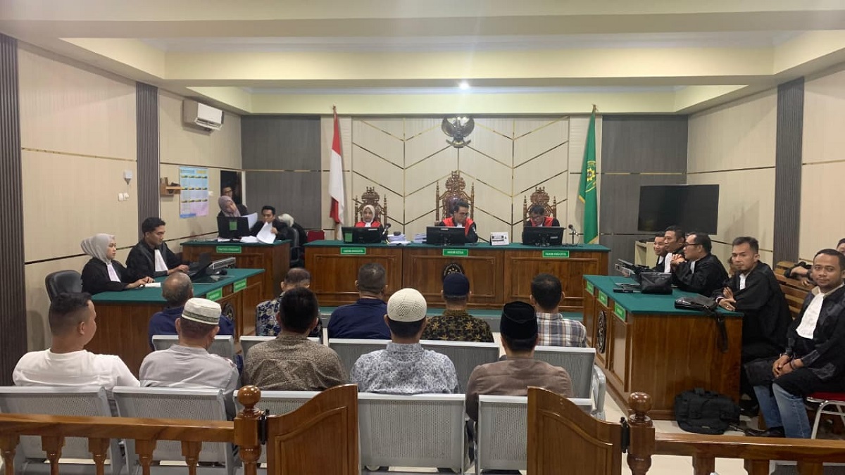 Sidang Vonis Dugaan Korupsi PJU Kerinci, 10 Terdakwa Terbukti Bersalah
