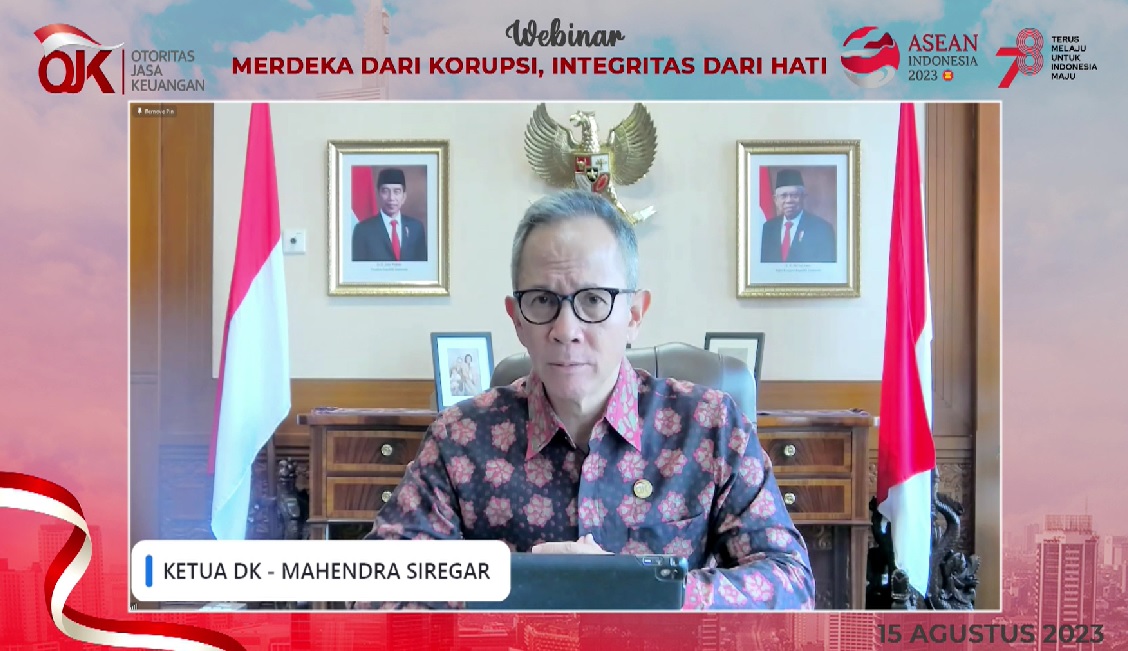 OJK Gelar Webinar Merdeka Dari Korupsi, Integritas Dari Hati