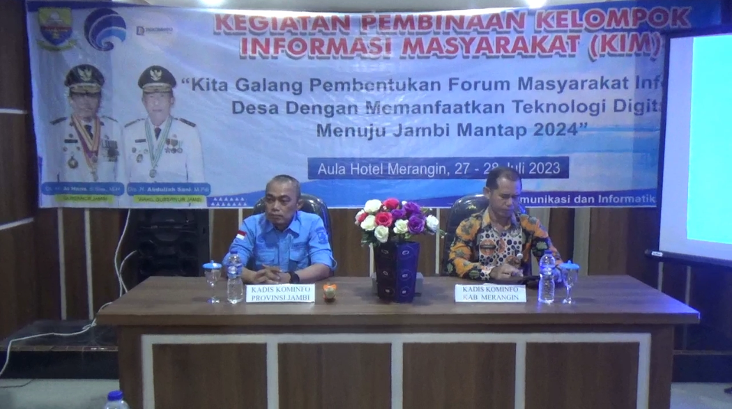 Dinas Kominfo Provinsi Jambi Beri Pembinaan Kepada Lima KIM Kabupaten Merangin.