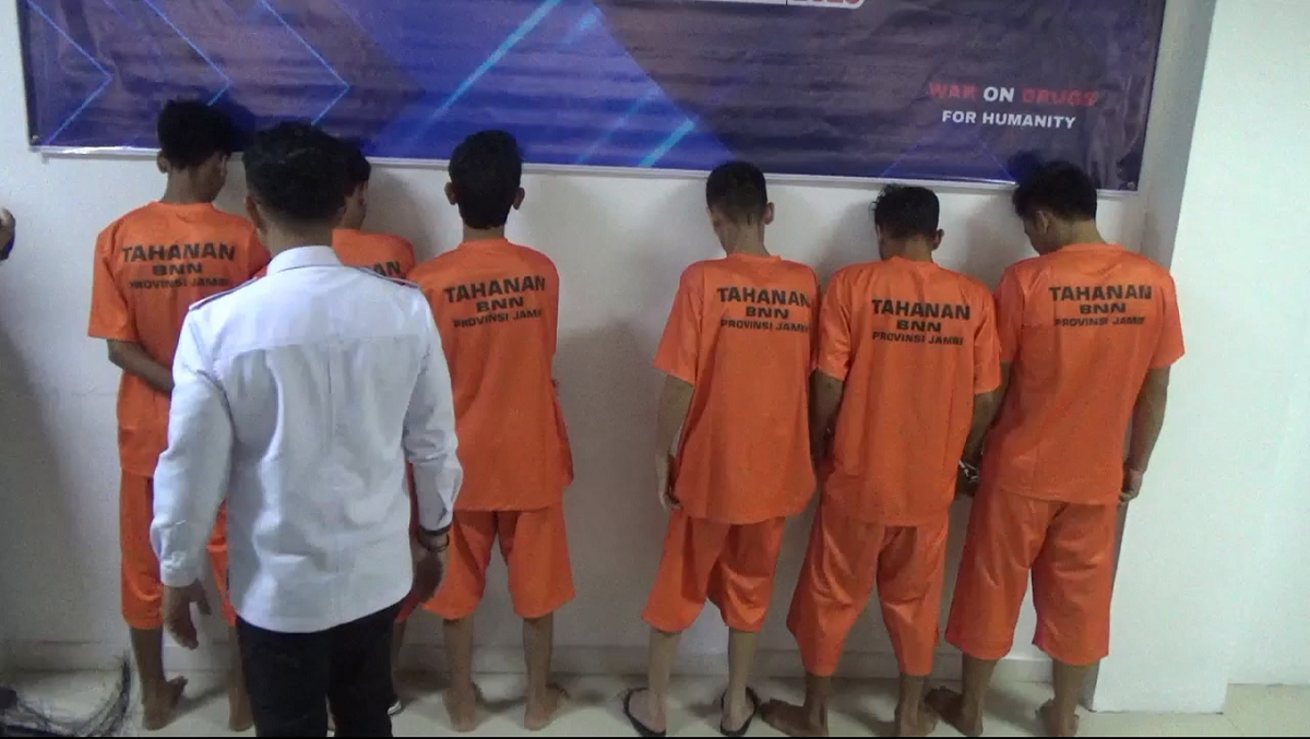 6 Pengedar Narkoba di Kayu Aro dan Pulau Pandan Berhasil Diamankan BNN Provinsi Jambi