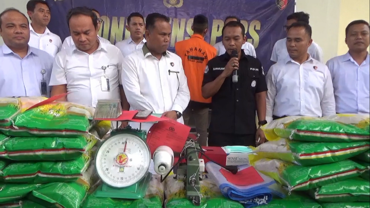Polda Jambi Tangkap Pelaku Penyalahgunaan Beras SPHP, 174 Karung Disita