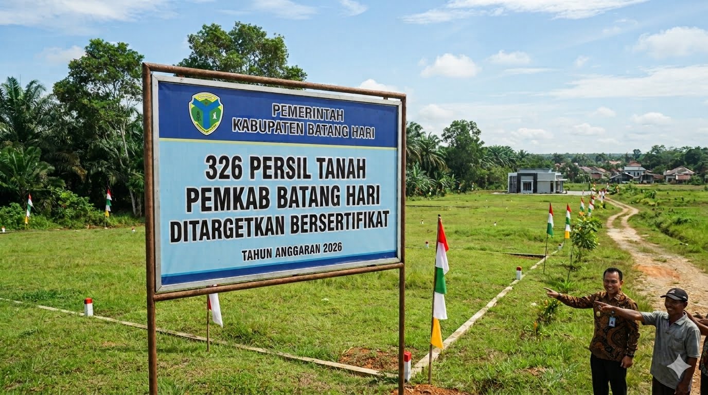 Pemkab Batang Hari Targetkan 326 Persil Aset Tanah Bersertifikat pada 2026