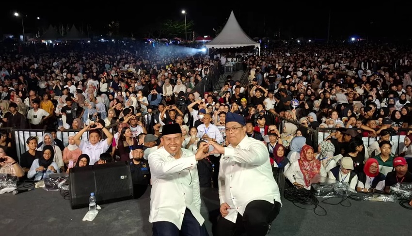 Deklarasi HAR-GUNTUR Dibalut Konser Ari Lasso dan BianGindas, Masyarakat yang Datang Membludak