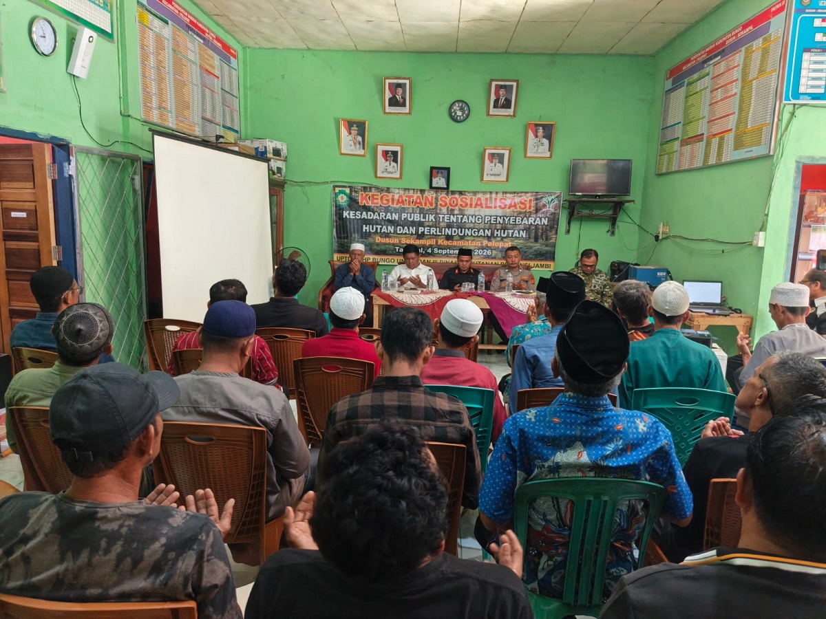 Cegah Karhutla, Polres Bungo Beri Penyuluhan kepada Warga Dusun Sekampil