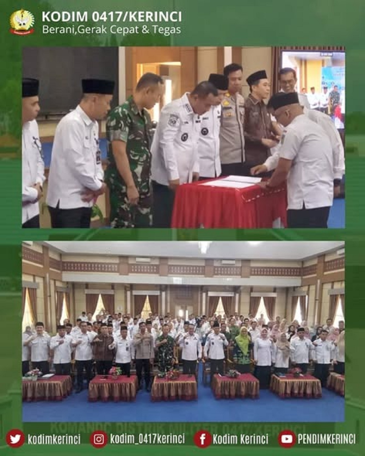 Dandim 0417/Kerinci Hadiri Musrenbang RKPD Kota Sungai Penuh Tahun 2027