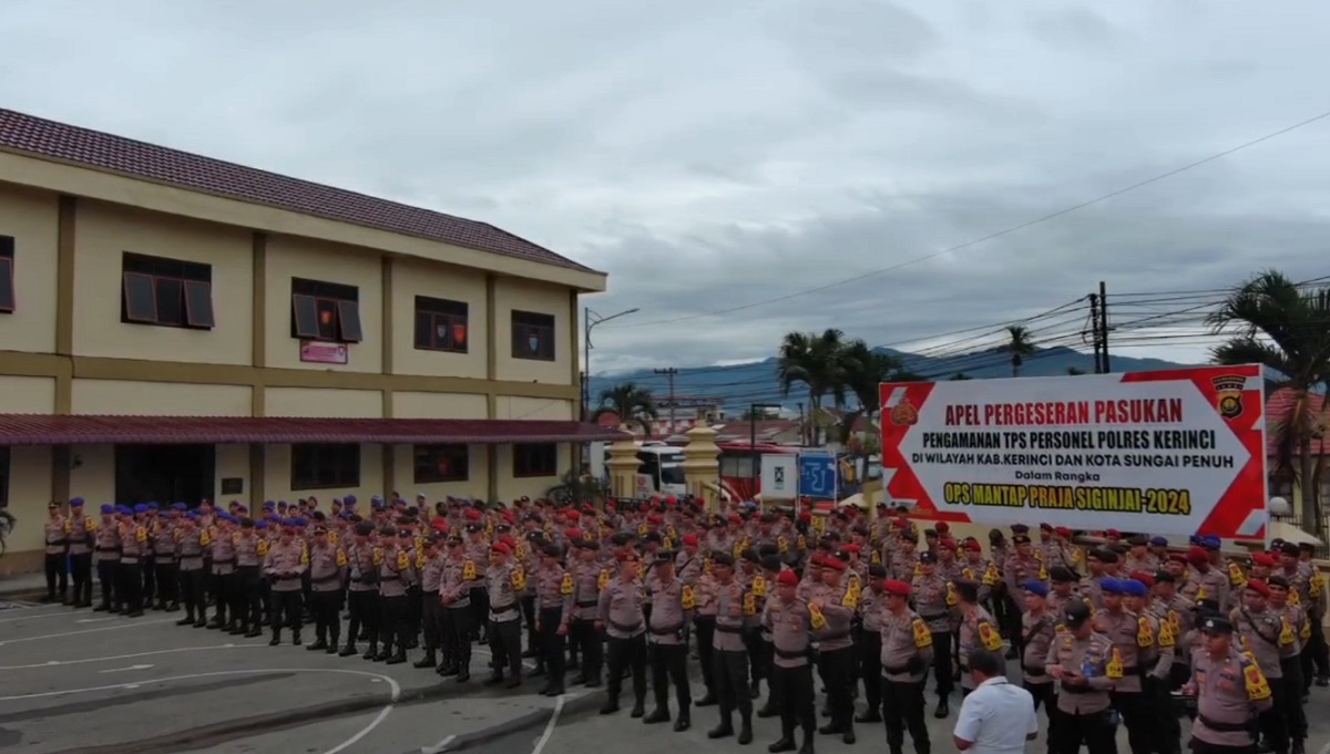 531 Tambahan Personil TNI Polri Dikerahkan Pengamanan PSU Di 5 TPS Kota Sungai Penuh